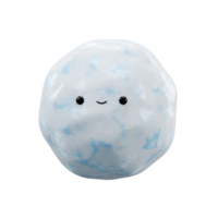 A white cloud with a cute smile is surrounded by shining stars, perfect for adding a cheerful touch to a child's room. png