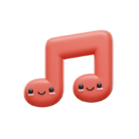 A pink musical note cartoon character features a cute, smiling face, perfect for adding a playful touch to music-related content and educational resources. png
