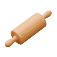 This wooden rolling pin is a kitchen tool used to flatten dough and pastry to create perfect pies and cookies. png