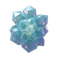 A cluster of shiny blue crystals is displayed, reflecting light in various hues, and can be used for decorative or artistic purposes. png