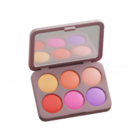 Eye shadow palette featuring a mirror and an array of vibrant colors provides a versatile tool for creating various eye makeup looks. png