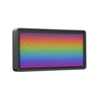 A rectangular LED sign displays a bright rainbow gradient, creating a vibrant and eye-catching effect for signage. png