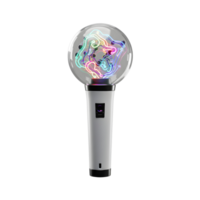 This light stick features a clear orb containing a brightly illuminated circuit design and is ideal for use at concerts or events. png