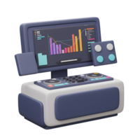 This digital music software interface features a colorful graph and many buttons, used to customize music creation with editing options. png