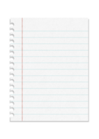 A notebook paper with lined paper on a black background png