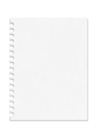 A notebook with a spiral binding on a black background png