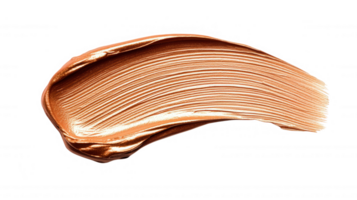 3d icon Liquid foundation spreading smoothly, creating flawless makeup texture on pristine surface png