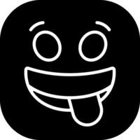 Face Savoring Food Solid Style Icon vector