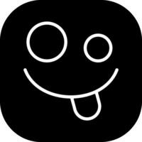 Zany Face Solid Style Icon vector