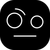 Face with Raised Eyebrow Solid Style Icon vector