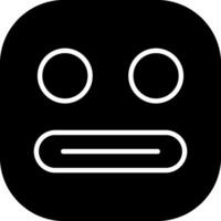 Grimacing Face Solid Style Icon vector