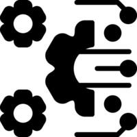 Digital Transformation Solid Style Icon vector