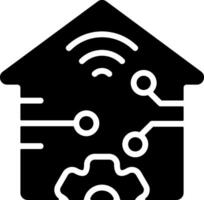 Smart Automation Solid Style Icon vector