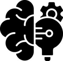 Machine Intelligence Solid Style Icon vector