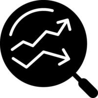 Predictive Analytics Solid Style Icon vector