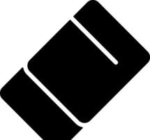 Eraser Solid Style Icon vector