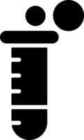 Test Tube Solid Style Icon vector