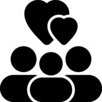 Community Work Solid Style Icon vector