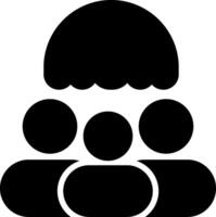 Social Security Solid Style Icon vector