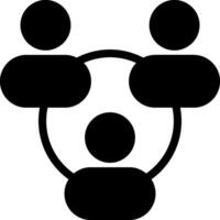 Cooperation Solid Style Icon vector