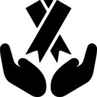 Support a Cause Solid Style Icon vector