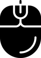 Computer Mouse Solid Style Icon vector