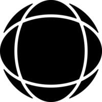 Globe Solid Style Icon vector
