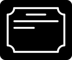 Diploma Solid Style Icon vector