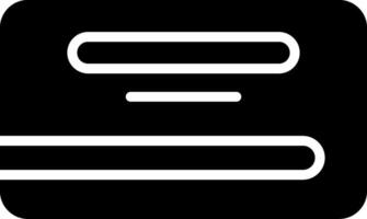 Library Card Solid Style Icon vector