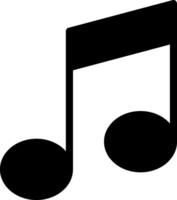 Music Notes Solid Style Icon vector