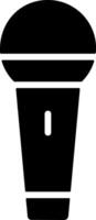 Mic Solid Style Icon vector