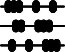 Abacus Solid Style Icon vector