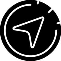 Compass Black Icon vector