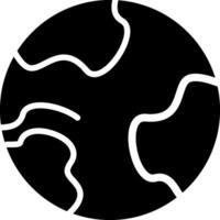 World Map Solid Style Icon vector