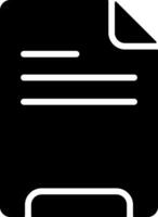 Document Black Eps Icon vector