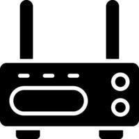 Router Black Eps Icon vector