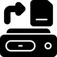 Data Transfer Black Eps Icon vector