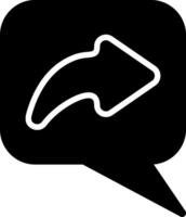 Forward Solid Style Icon vector