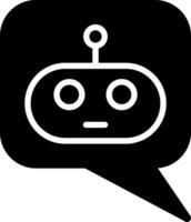Chatbot Black Eps Icon vector