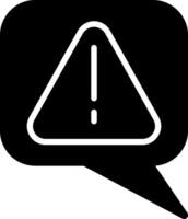 Alert Solid Style Icon vector