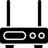 Modem Black Eps Icon vector