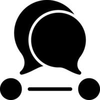 Communication Solid Style Icon vector