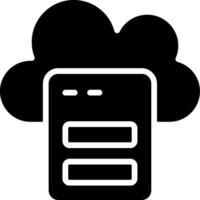 Data Center Black Eps Icon vector