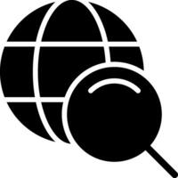 Searching Network Black Eps Icon vector