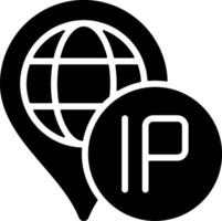 IP Address Black Eps Icon vector