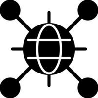 Data Network Black Eps Icon vector