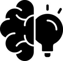 Brainstorming Solid Style Icon vector