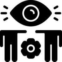 Shared Vision Solid Style Icon vector