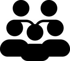 Workforce Unity Solid Style Icon vector