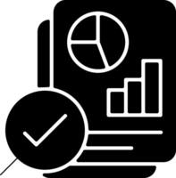 Audit Solid Style Icon vector